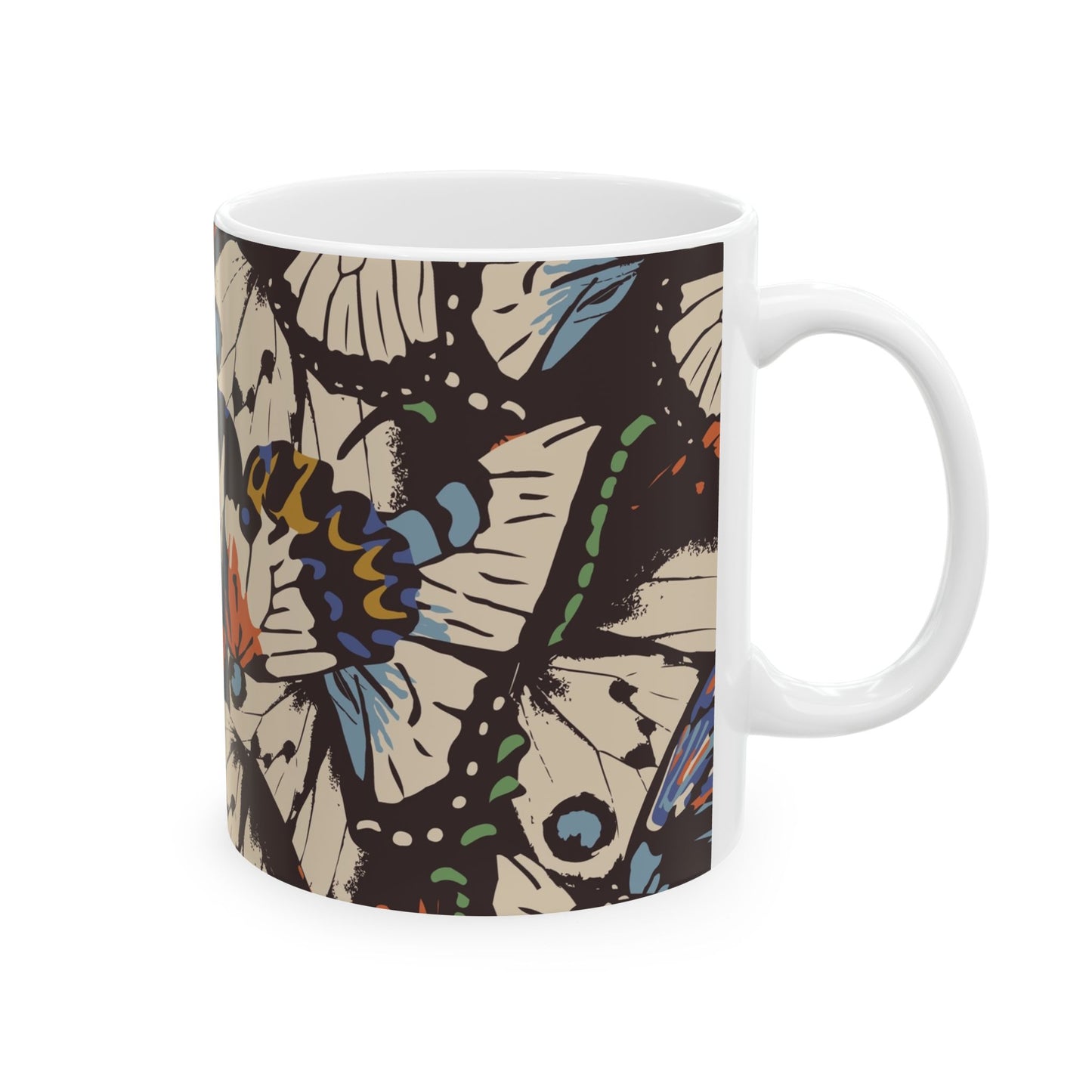 Ceramic Mug - Butterflies Design